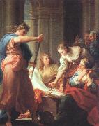 BATONI, Pompeo Achilles at the Court of Lycomedes oil